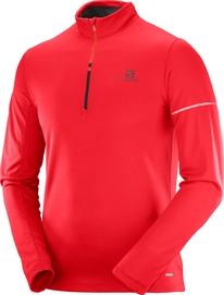 Trui Salomon Men Agile HZ Mid Barbados Cherry Fiery Red