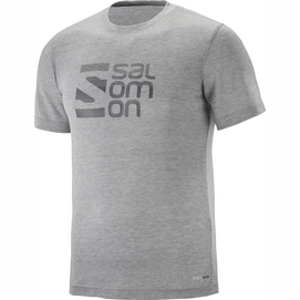T-Shirt Salomon Explore Graphic SS Light Grey Herren