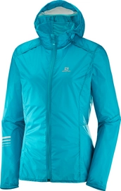 Jacke Salomon Lightning Wind Hoodie Enamel Blue Damen
