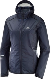 Jacke Salomon Lightning Wind Hoodie Graphite Damen