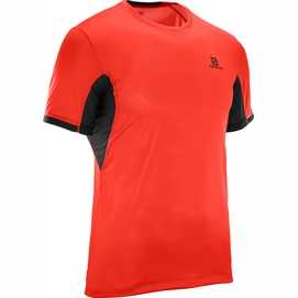 T-Shirt Salomon Men Agile + SS Fiery Red