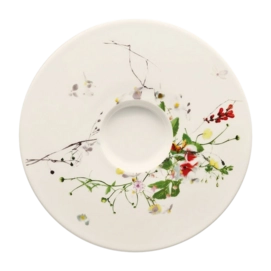 Piattino tazzina caffe Rosenthal Brillance Ø 15 cm, Bone China, Fleurs Sauvages