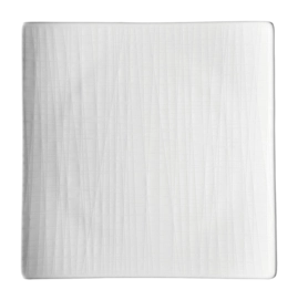 Teller Rosenthal Mesh Square Flat White 22 cm
