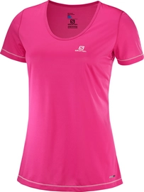 T-Shirt Salomon Mazy SS Pink Yarrow Damen