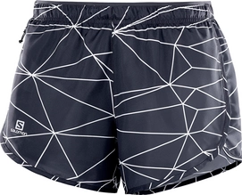 Kurze Hose Salomon Agile Short Graphite White Damen