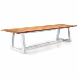 Tuintafel Suns Ovada Matt White / Natural New Teak 280 x 100 x 76,5 cm