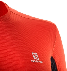 T-Shirt Salomon Men Agile SS Fiery Red