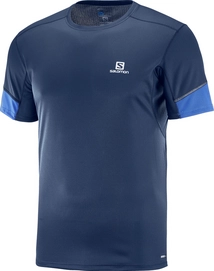 Tshirt Salomon Men Agile SS Dress Blue