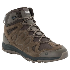 Wandelschoen Jack Wolfskin Men Rocksand Texapore Mid Dark Wood