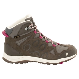 Wandelschoen Jack Wolfskin Women Rocksand Texapore Mid Dark Ruby
