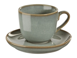 Cappuccino Cup with Saucer ASA Selection Saisons Eucalyptus 230 ml