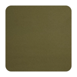 Onderzetter ASA Selection Soft Leather Khaki (Set van 4)