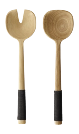 Couvert à Salade ASA Selection Wood Nylon Poignée 31 cm