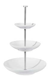 Etagère ASA Selection Grande 3-Ebenen Tief White 30 cm
