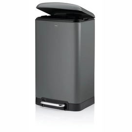 Prullenbak Kela Davino met Pedaal Grijs 30 liter