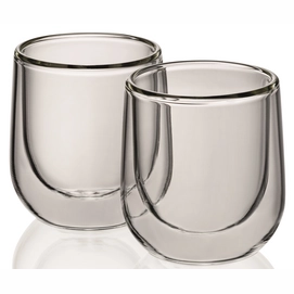 Espressotasse Kela Fontana Transparent 60ml (2-teilig)