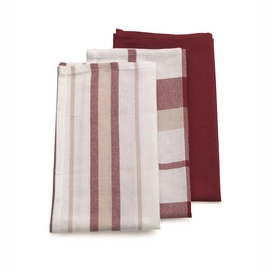 Geschirrtuch Kela Pasado Rood (3er Set)