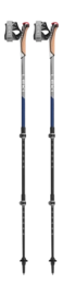 Bâtons de Marche Nordique Leki Traveller Carbone Midnight-Blue/Dark-Metallic - 90 / 130 cm
