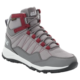Chaussures de Randonnée Jack Wolfskin Women Maze Texapore Mid Tarmac Grey Burgundy