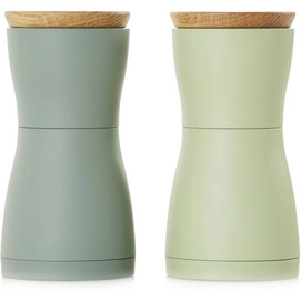 Peper- en zoutmolen Adhoc Twin Groen (Set van 2)
