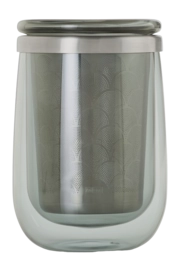 Theeglas AdHoc met Filter Fusion Grijs 400 ml (2-delig)