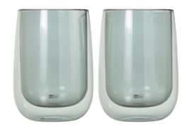 Theeglas AdHoc Duo Glass Grijs 400 ml (2-delig)