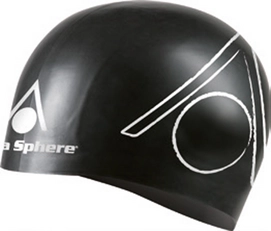 Bonnet de Bain Aqua Sphere Tri Cap Black