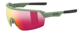 Lunettes de Soleil Uvex Sportstyle 227 Olive Mat Miroir Red