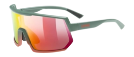 Lunettes de Soleil Uvex Sportstyle 235 Moss Green Mirror Red