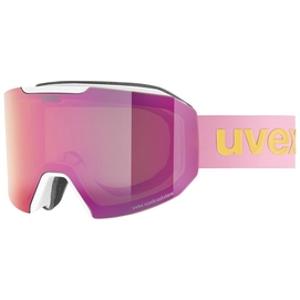 Skibrille Uvex Evidnt Attract Unisex WE CV DL / FM White / Rose / Green
