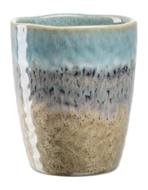 Mug Leonardo Matera Blue/Beige 300ml (Set of 4)