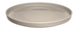 Piatto piano coupe in ceramica Leonardo Roma 22 x h 2 cm, Set da 6, Beige