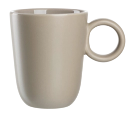 Tazza con manico in ceramica Leonardo Roma 400 ml, Set da 6, Beige