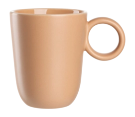 Tazza con manico in ceramica Leonardo Roma 400 ml, Set da 6, Albicocca