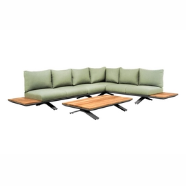 Loungeset Suns Stockholm Hoekopstelling Large 3+3 Seater Matt Royal Grey / Soft Green (3-delig)