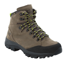 Wandelschoen Jack Woflskin Men Rebellion Texapore Mid Khaki Phantom