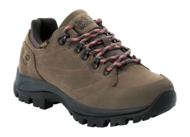 Hiking Shoes Jack Wolfskin Women Rebellion Texapore Low Brown Phantom
