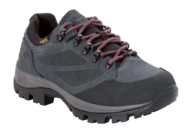 Hiking Shoes Jack Wolfskin Women Rebellion Texapore Low Grey Red