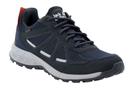 Wandelschoen Jack Woflskin Men Woodland 2 Texapore Low Dark Blue Red
