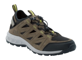 Wanderschuh Jack Wolfskin Woodland 2 Hybrid Low Khaki Lime Herren