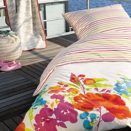 Bettwäsche s.Oliver Flowers & Stripes Multi Renforcé
