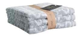 Face Towel Cawö Allover Platinum (Set of 3)