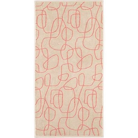 Serviette de Toilette Cawö Gallery Outline Coral (Lot de 3)