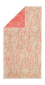 Douchelaken Cawö Gallery Outline Coral