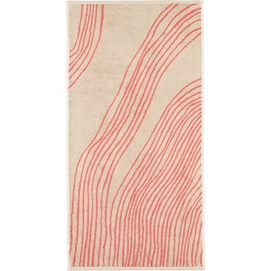 Serviette de Toilette Cawö Gallery Flow Coral (Lot de 3)