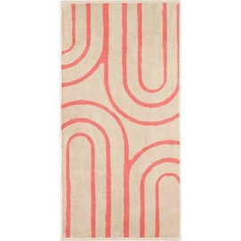 Handdoek Cawö Gallery Circle Coral (Set van 3)