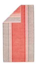 Serviette de Douche Cawö Noblesse Harmony Stripes Coral