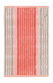 Serviette Invités Cawö Noblesse Harmony Stripes Coral (Lot de 6)