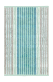 Gästehandtuch Cawö Noblesse Harmony Stripes Jade (6er-Set)