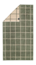 Duschtuch Cawö Luxury Home Two-Tone Graphic Check Field